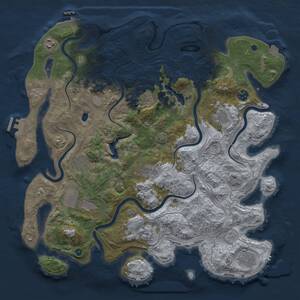 Thumbnail Rust Map: Procedural Map, Size: 4250, Seed: 1902500718, 16 Monuments