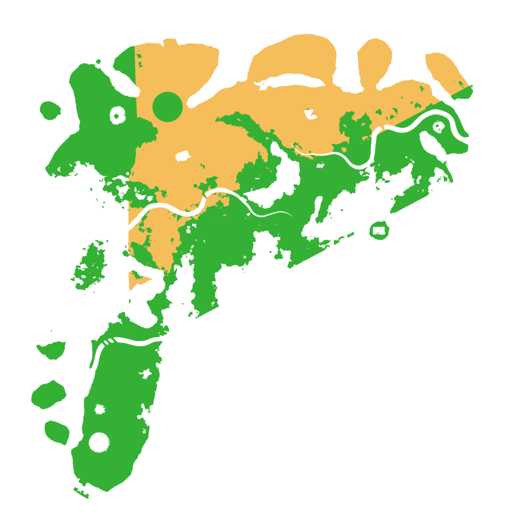 Biome Rust Map: Procedural Map, Size: 4500, Seed: 281642430