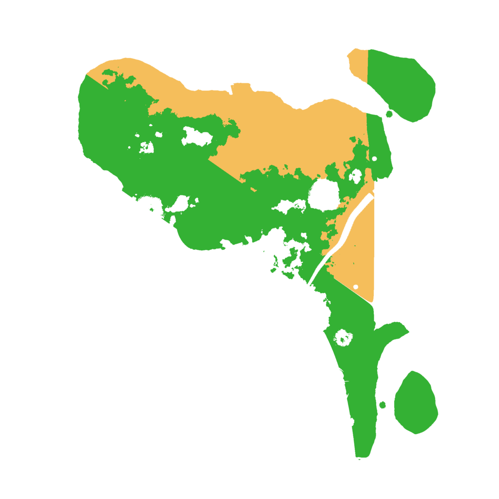 Biome Rust Map: Procedural Map, Size: 3000, Seed: 7310459