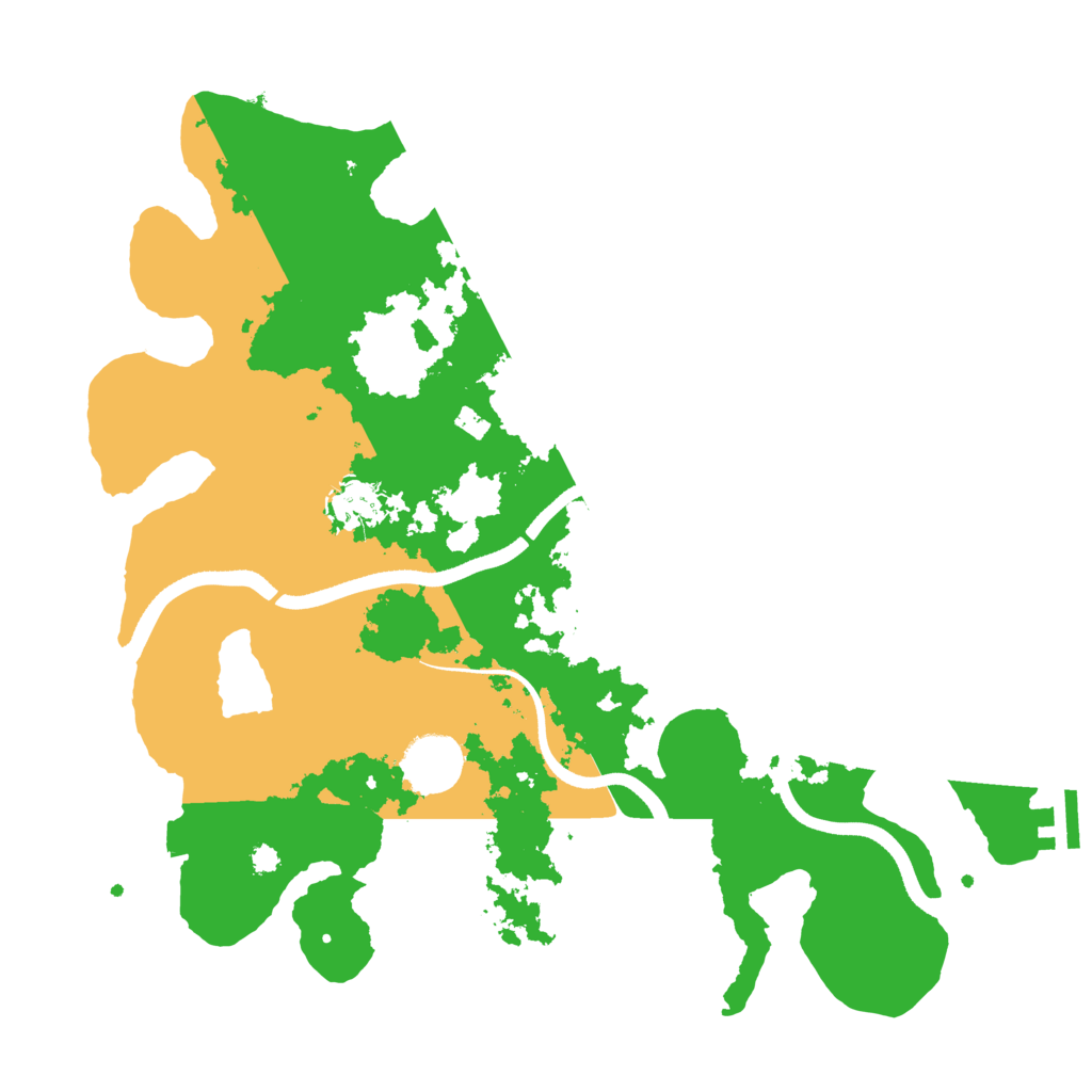 Biome Rust Map: Procedural Map, Size: 3500, Seed: 370276266