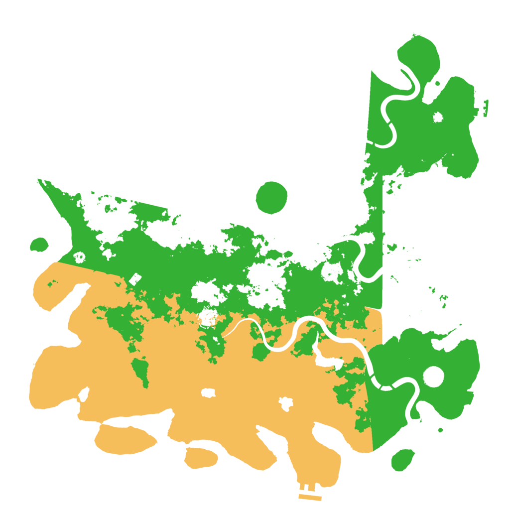Biome Rust Map: Procedural Map, Size: 4500, Seed: 616822611