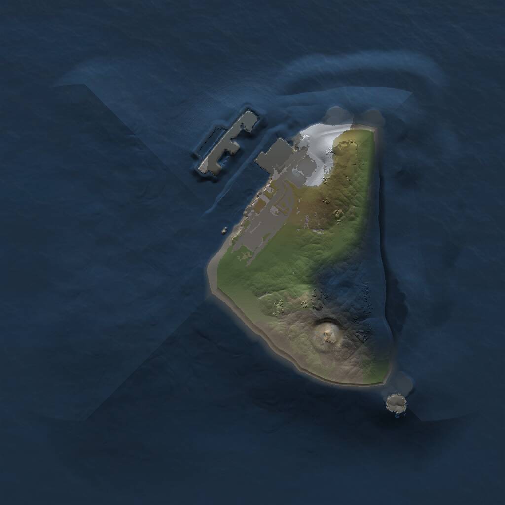 Rust Map: Procedural Map, Size: 1000, Seed: 45214, 2 Monuments