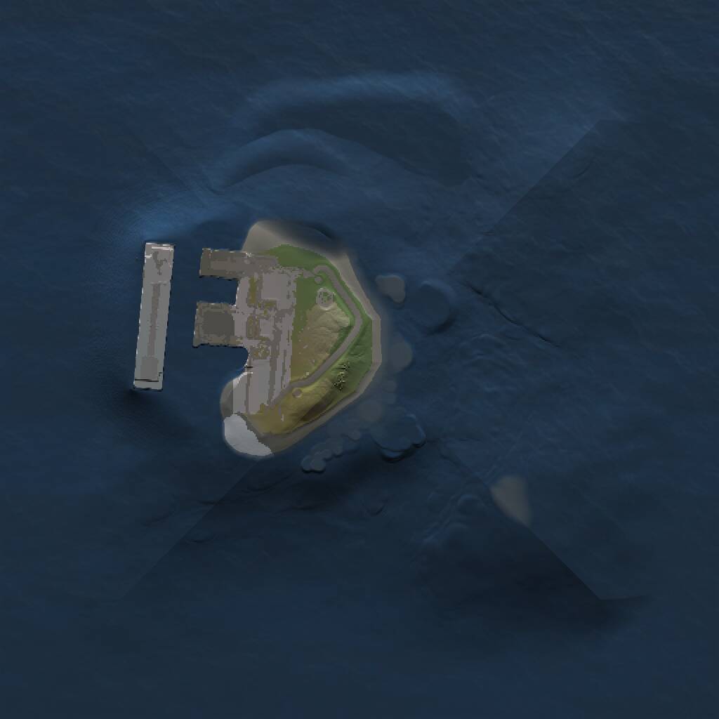 Rust Map: Procedural Map, Size: 1000, Seed: 4192, 2 Monuments