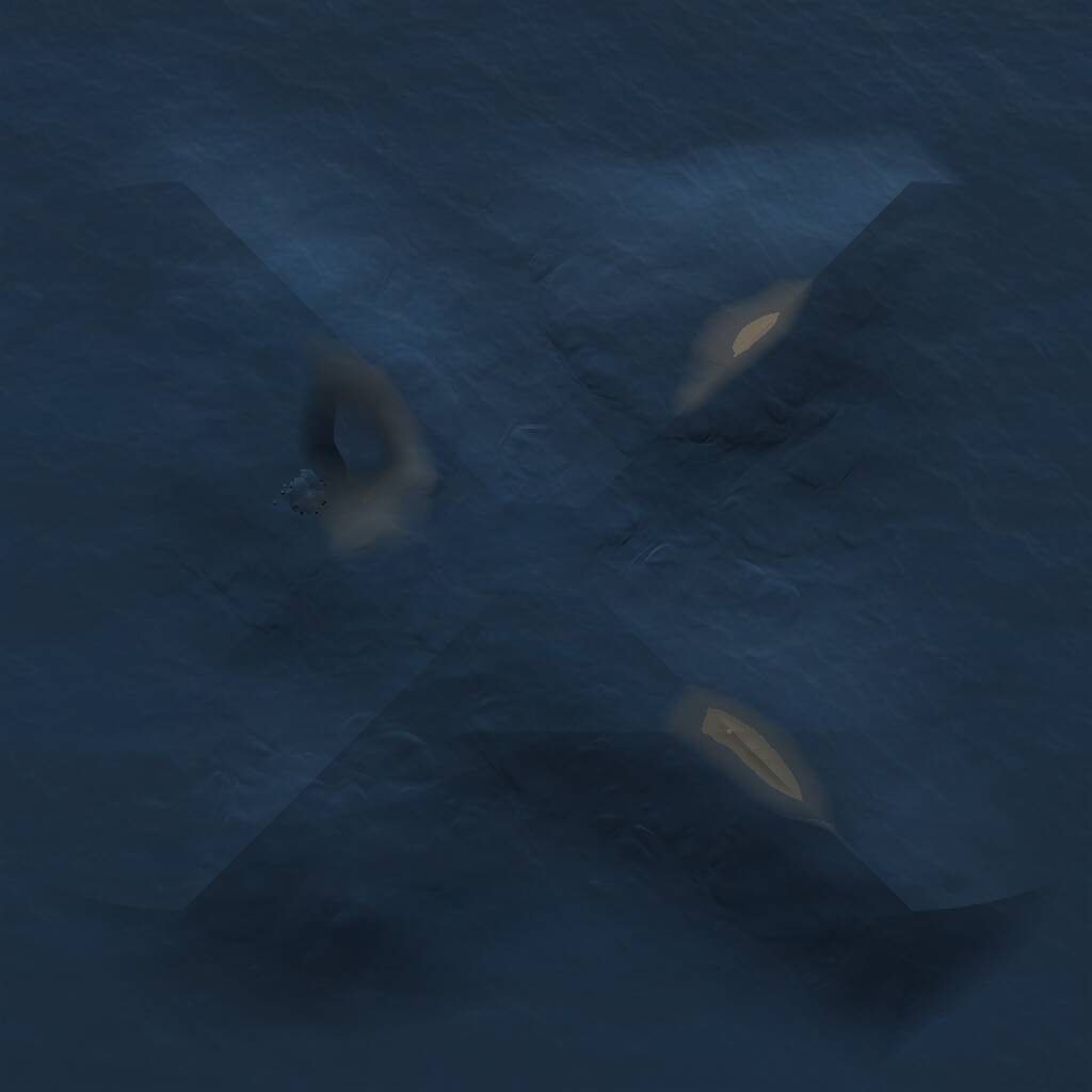 Rust Map: Procedural Map, Size: 1000, Seed: 541234, 1 Monuments