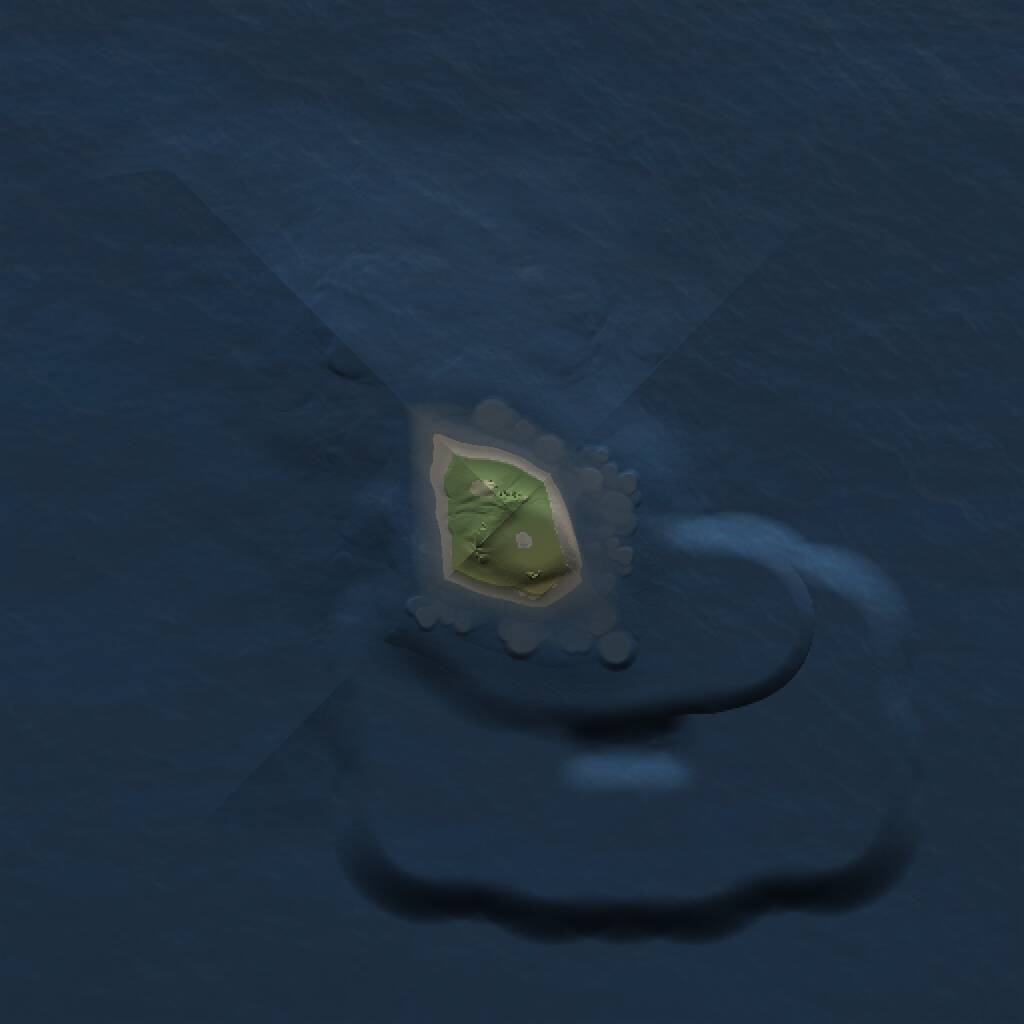 Rust Map: Procedural Map, Size: 1000, Seed: 348254469, 1 Monuments