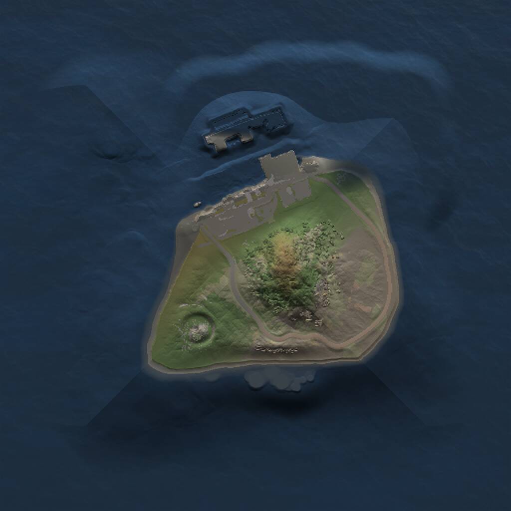 Rust Map: Procedural Map, Size: 1000, Seed: 22342314, 2 Monuments