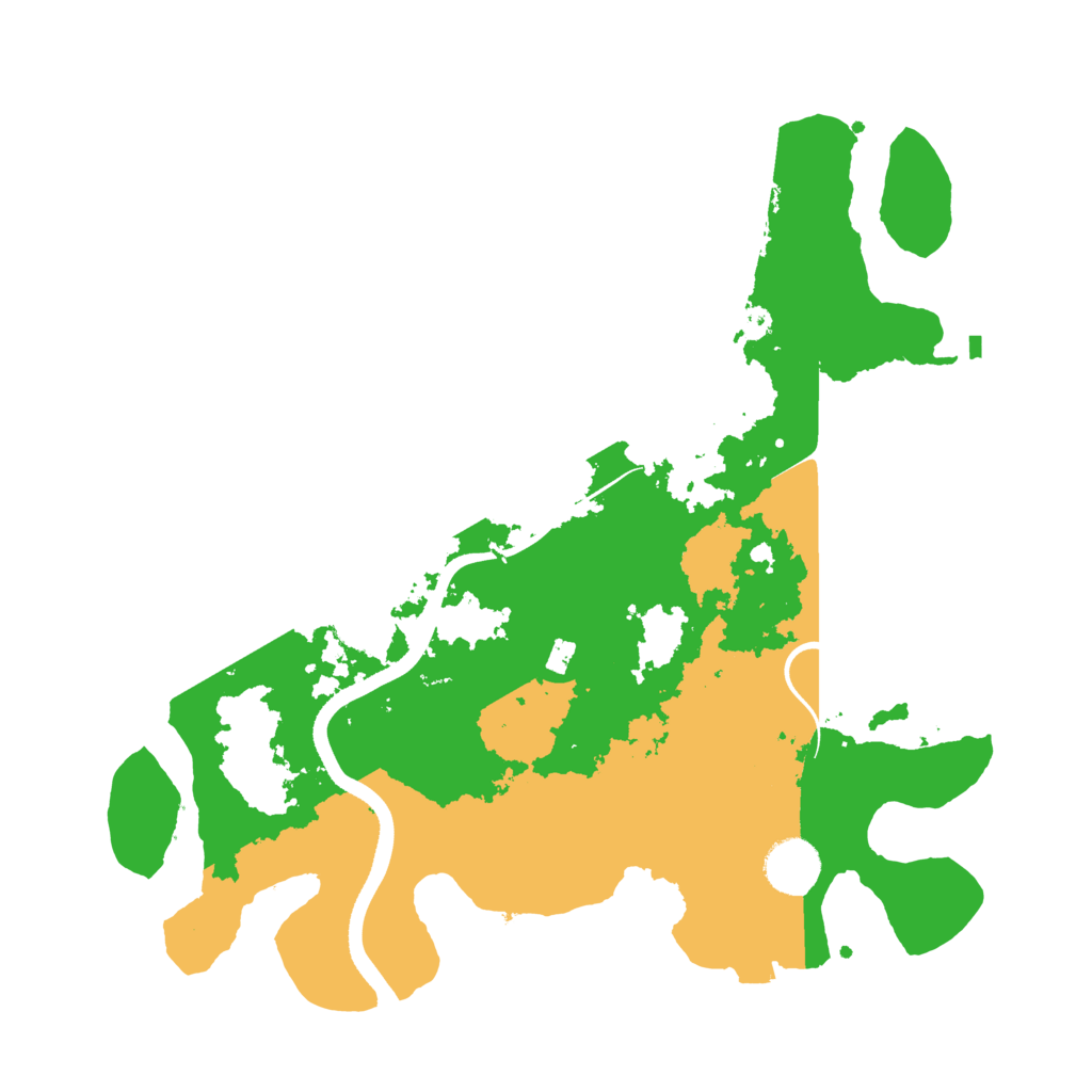 Biome Rust Map: Procedural Map, Size: 3500, Seed: 805438086