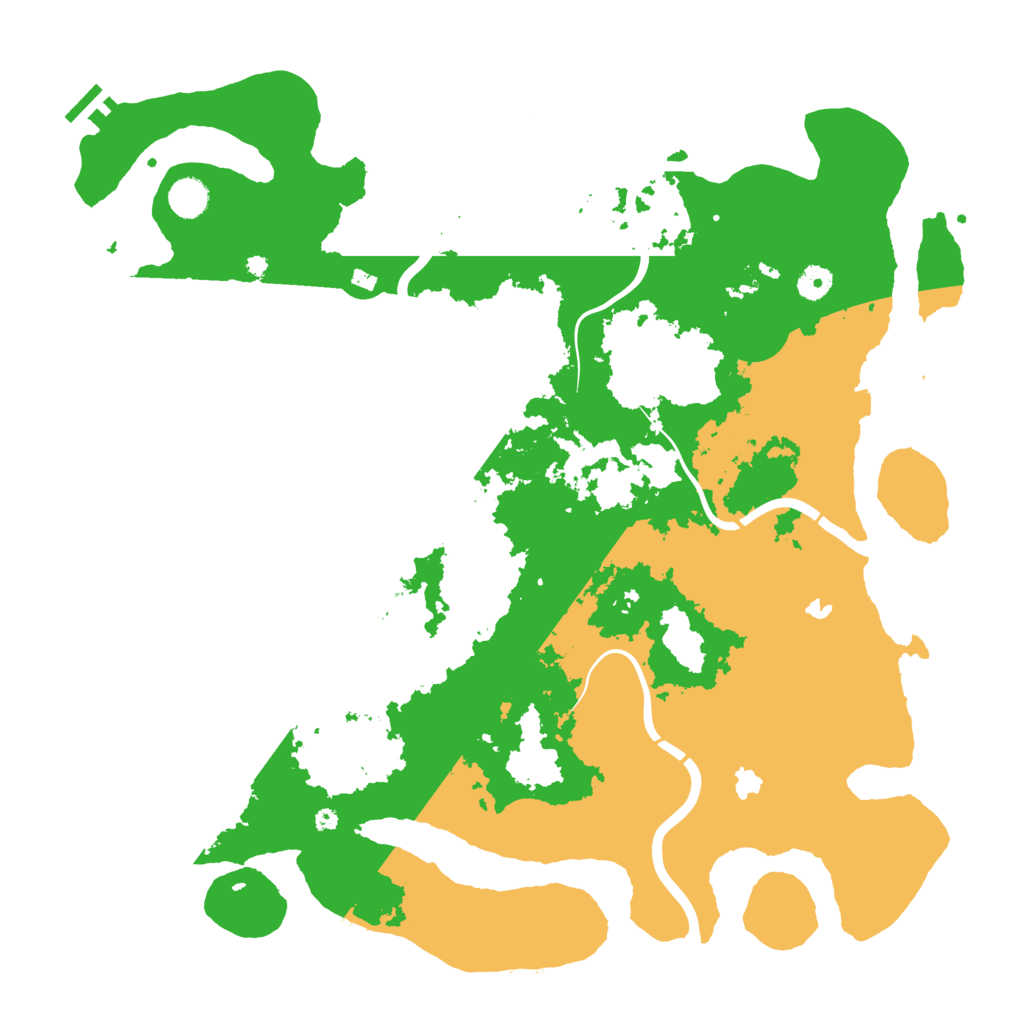 Biome Rust Map: Procedural Map, Size: 4500, Seed: 136327033
