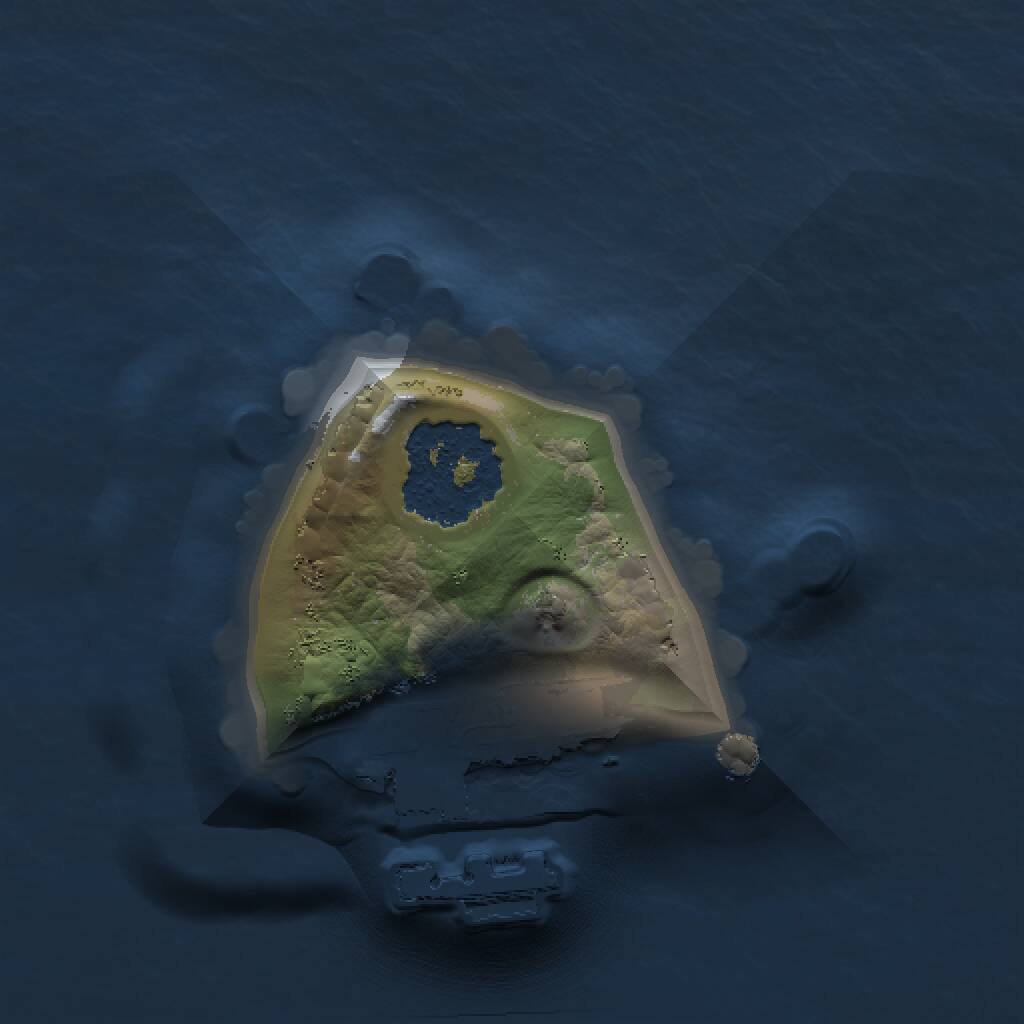 Rust Map: Procedural Map, Size: 1000, Seed: 1981877068, 2 Monuments