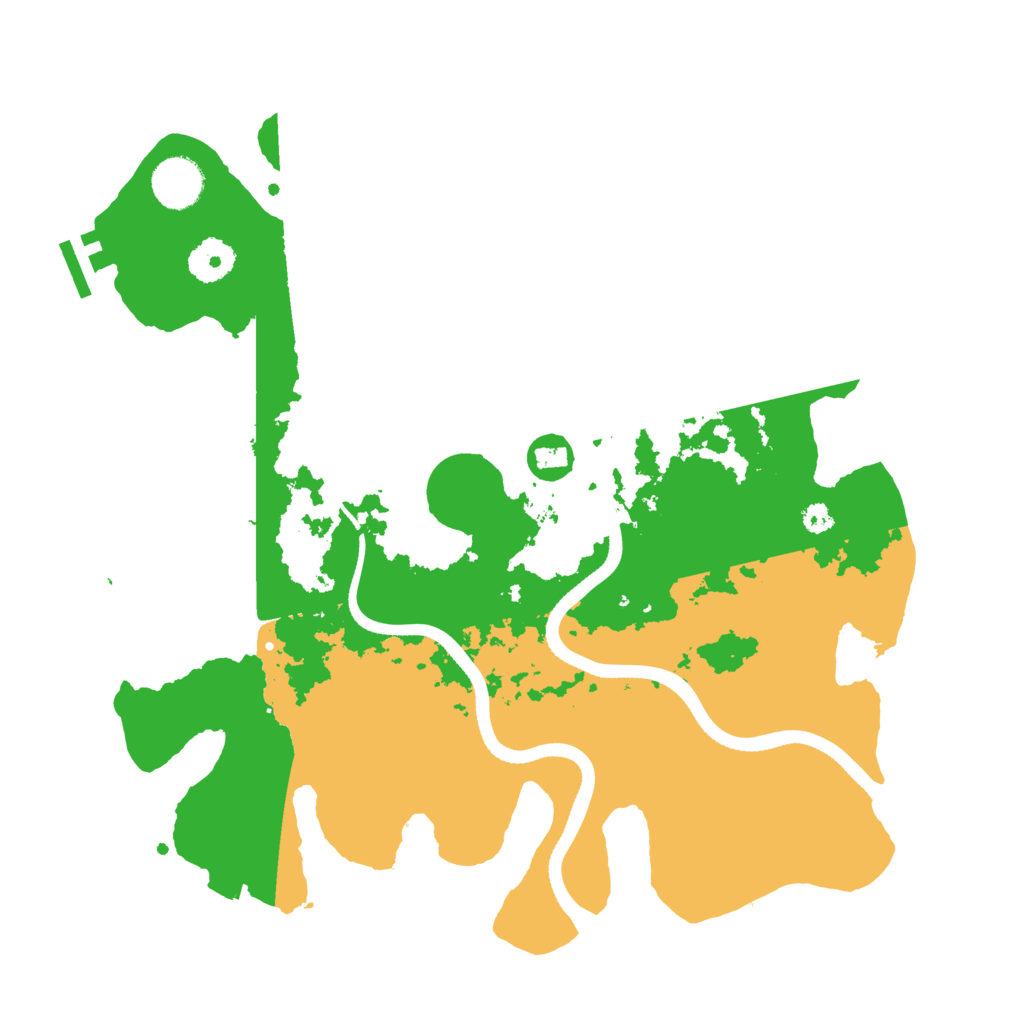 Biome Rust Map: Procedural Map, Size: 3500, Seed: 108827527