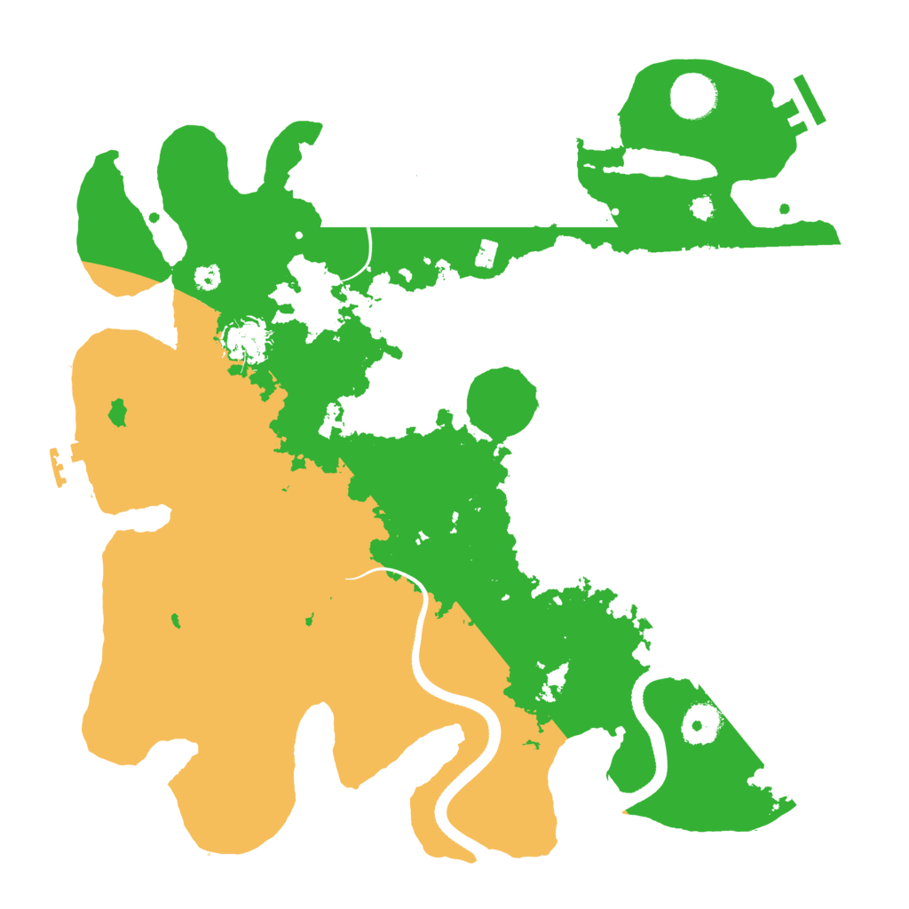 Biome Rust Map: Procedural Map, Size: 3500, Seed: 115812