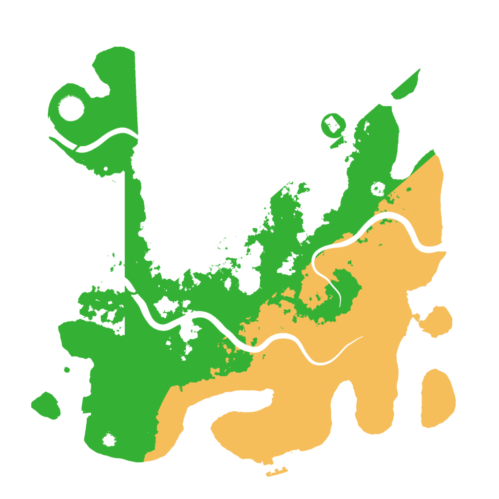 Biome Rust Map: Procedural Map, Size: 3500, Seed: 1637969142