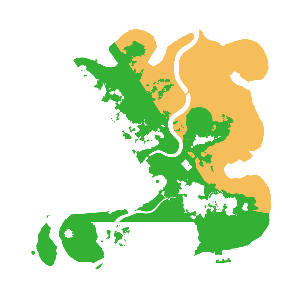 Biome Rust Map: Procedural Map, Size: 3000, Seed: 45627