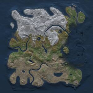 Thumbnail Rust Map: Procedural Map, Size: 4000, Seed: 1368107142, 14 Monuments