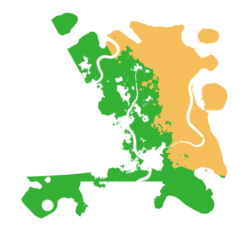 Biome Rust Map: Procedural Map, Size: 3700, Seed: 649861369