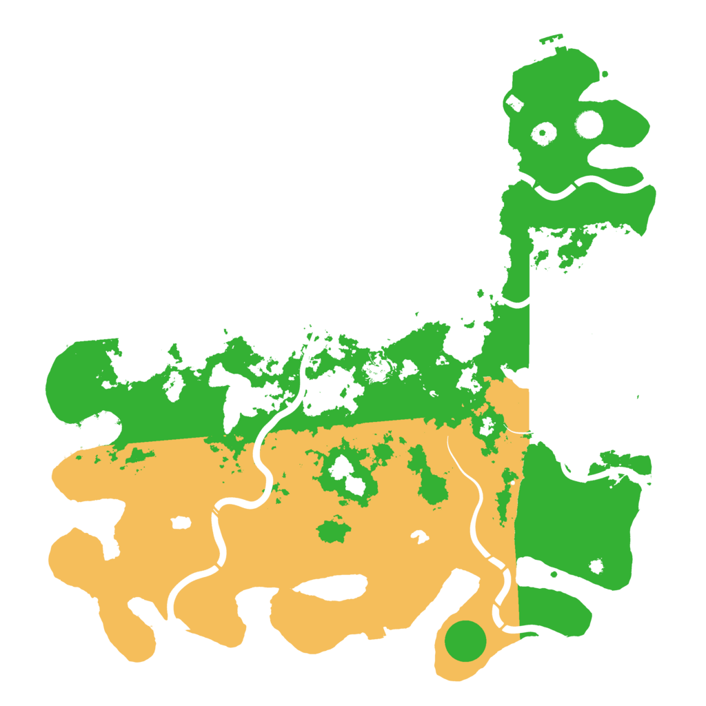 Biome Rust Map: Procedural Map, Size: 4500, Seed: 19621