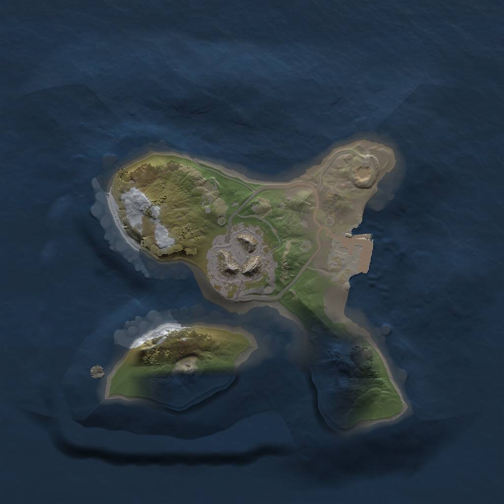 Rust Map: Procedural Map, Size: 1500, Seed: 582651570, 2 Monuments