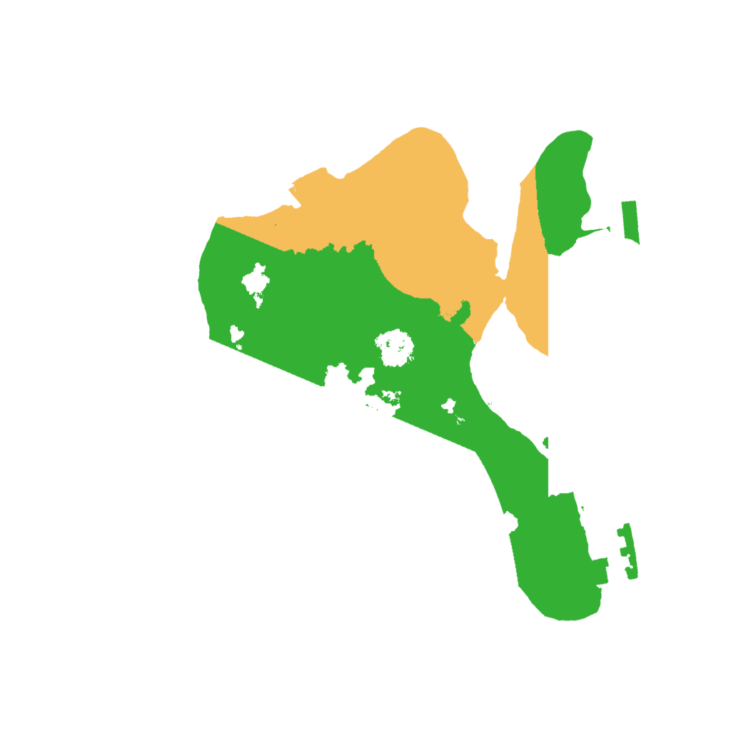 Biome Rust Map: Procedural Map, Size: 2000, Seed: 621666125