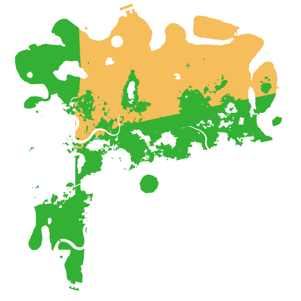 Biome Rust Map: Procedural Map, Size: 4500, Seed: 42019