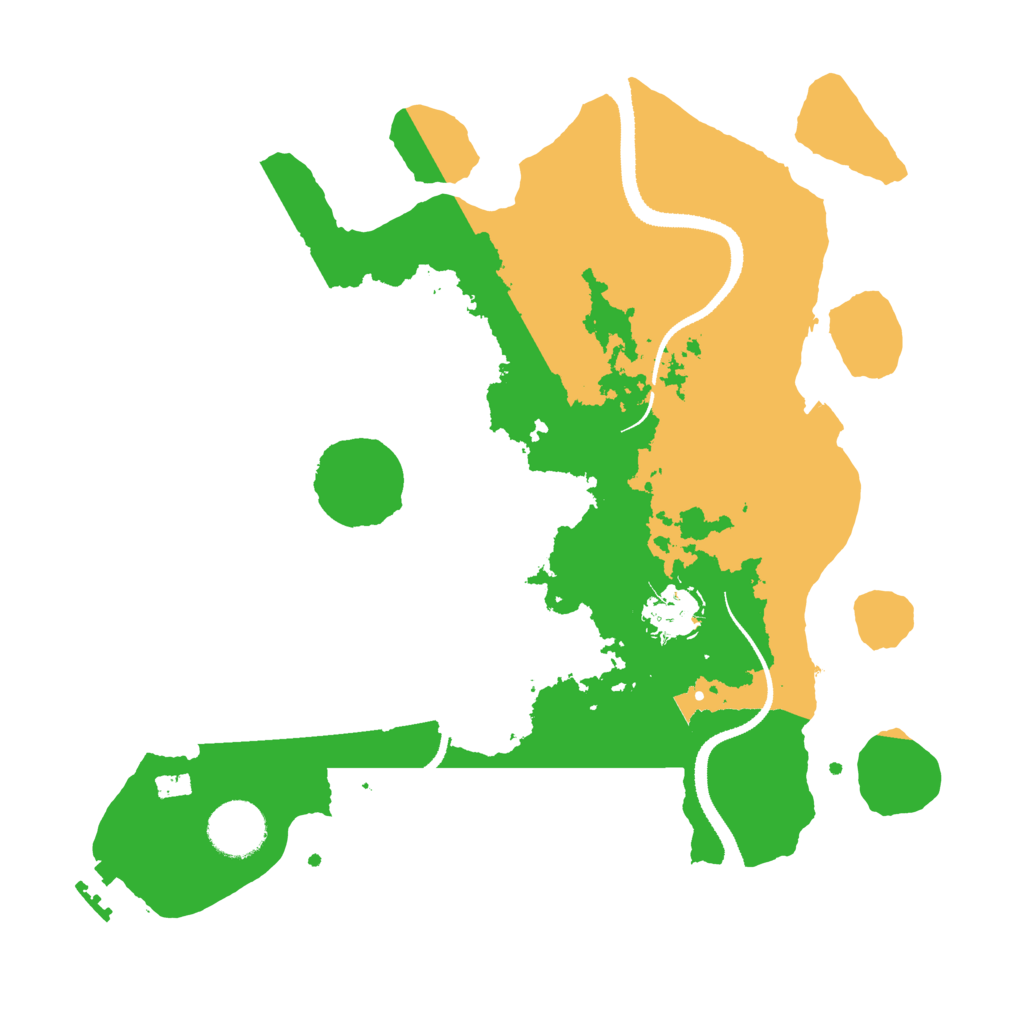 Biome Rust Map: Procedural Map, Size: 3200, Seed: 649861369