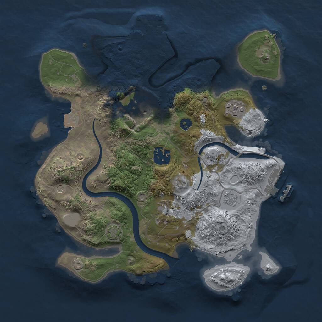Rust Map: Procedural Map, Size: 2700, Seed: 1756123276, 10 Monuments