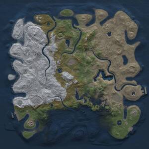 Thumbnail Rust Map: Procedural Map, Size: 4500, Seed: 466017212, 15 Monuments
