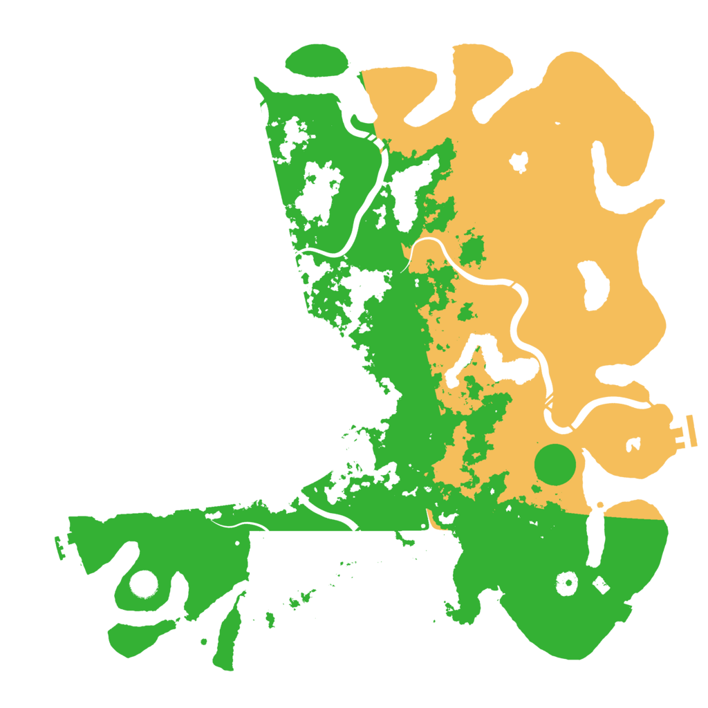 Biome Rust Map: Procedural Map, Size: 4500, Seed: 466017212