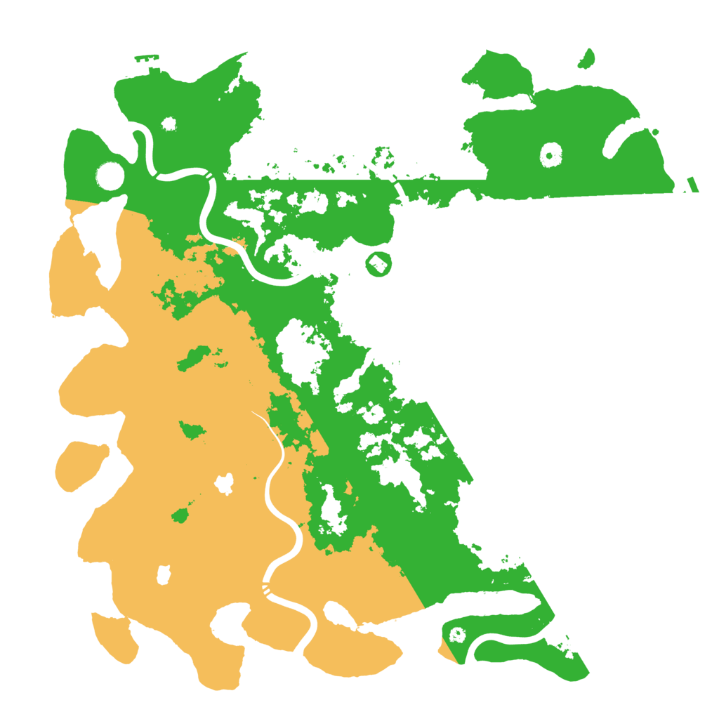 Biome Rust Map: Procedural Map, Size: 4500, Seed: 482609958