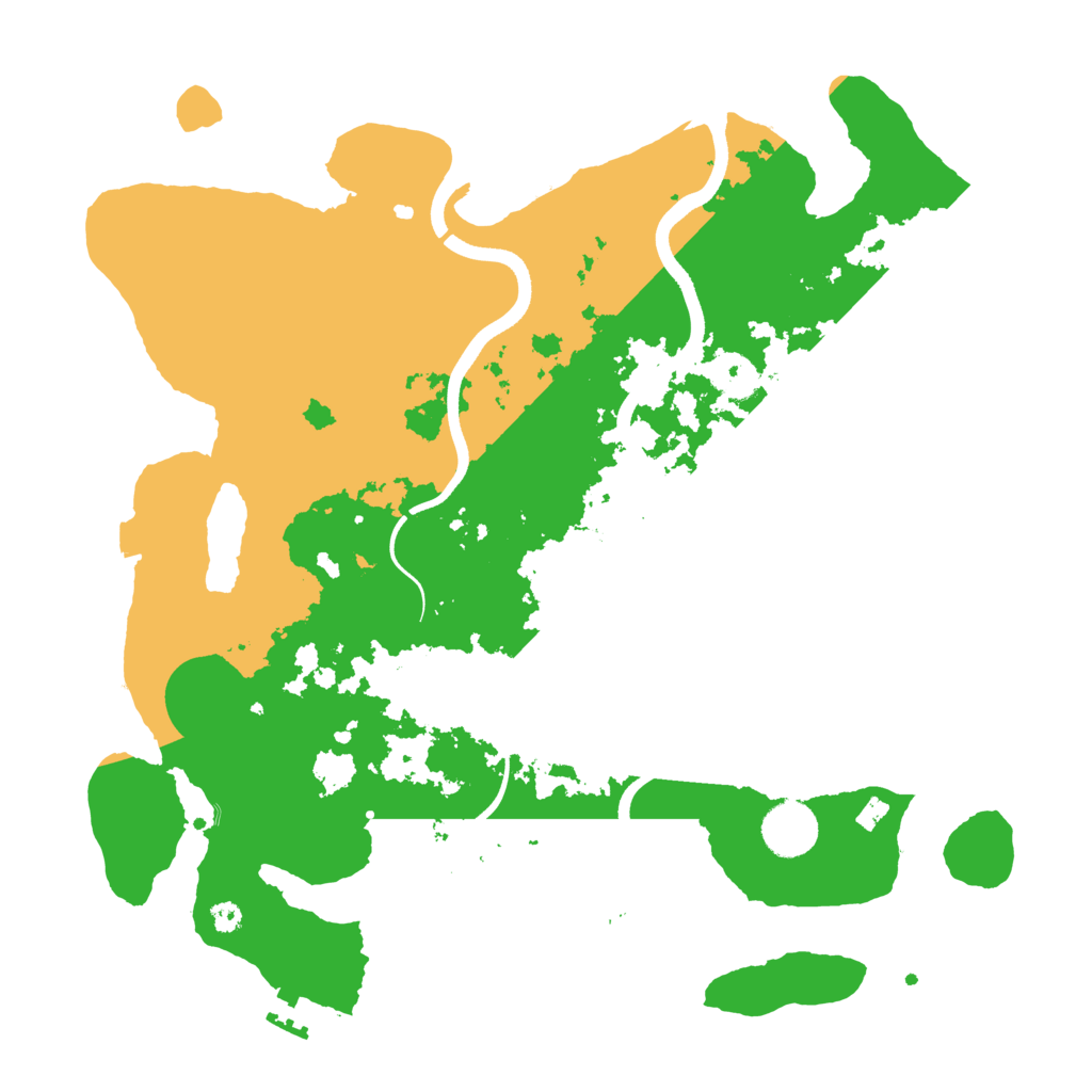 Biome Rust Map: Procedural Map, Size: 3600, Seed: 989447