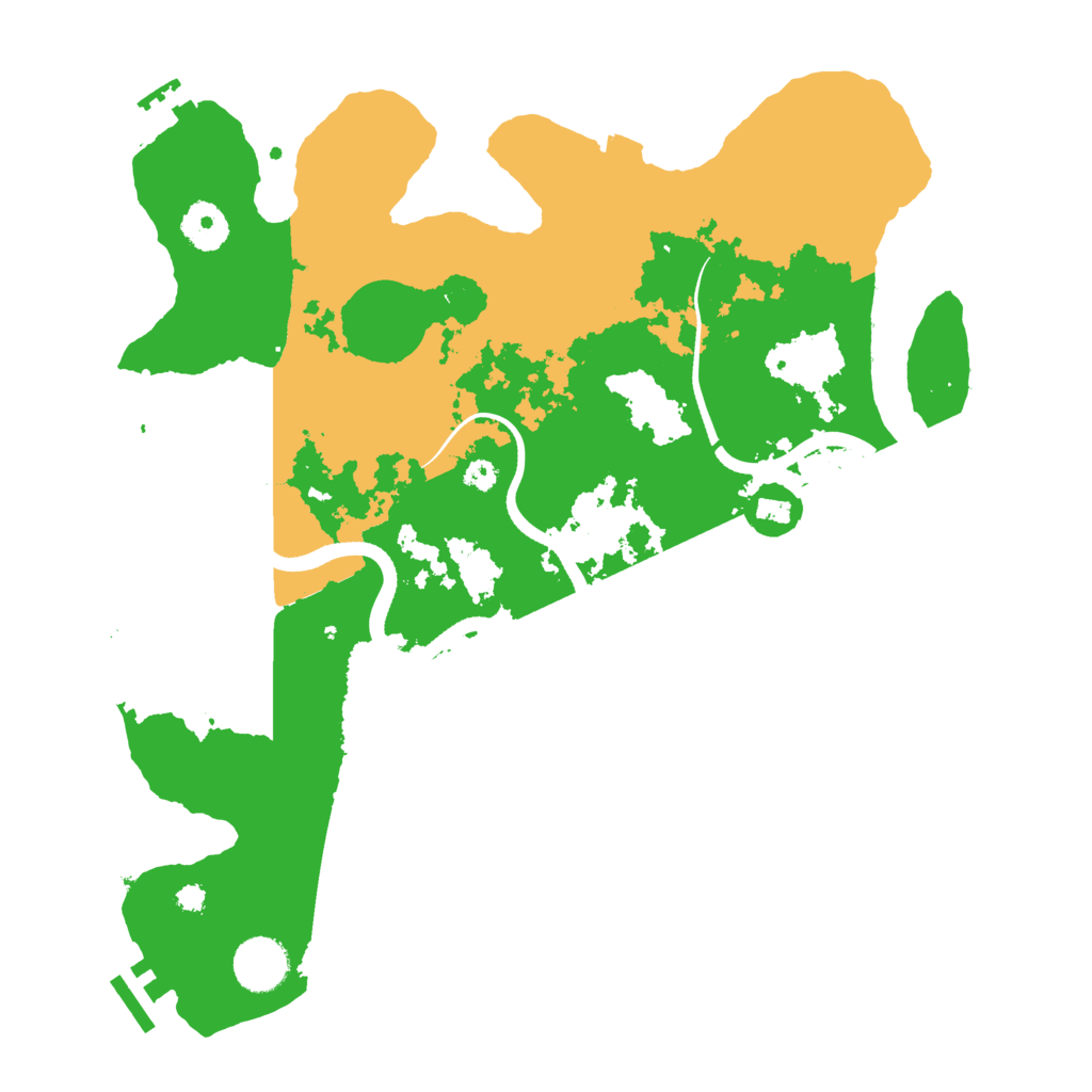 Biome Rust Map: Procedural Map, Size: 3500, Seed: 99173336