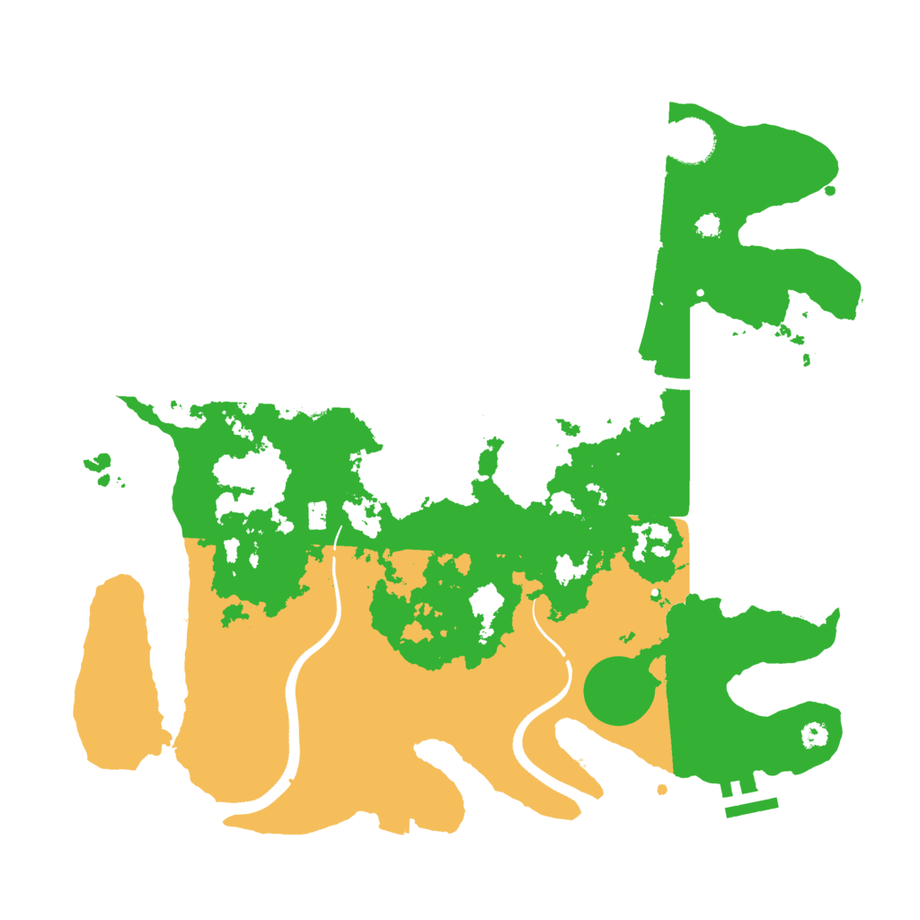 Biome Rust Map: Procedural Map, Size: 3500, Seed: 605587862