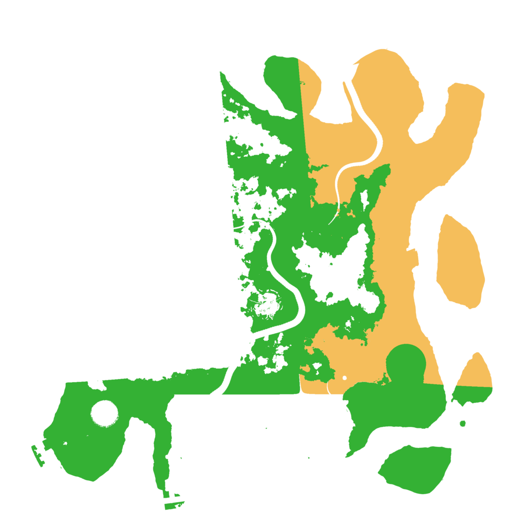 Biome Rust Map: Procedural Map, Size: 3500, Seed: 959702529