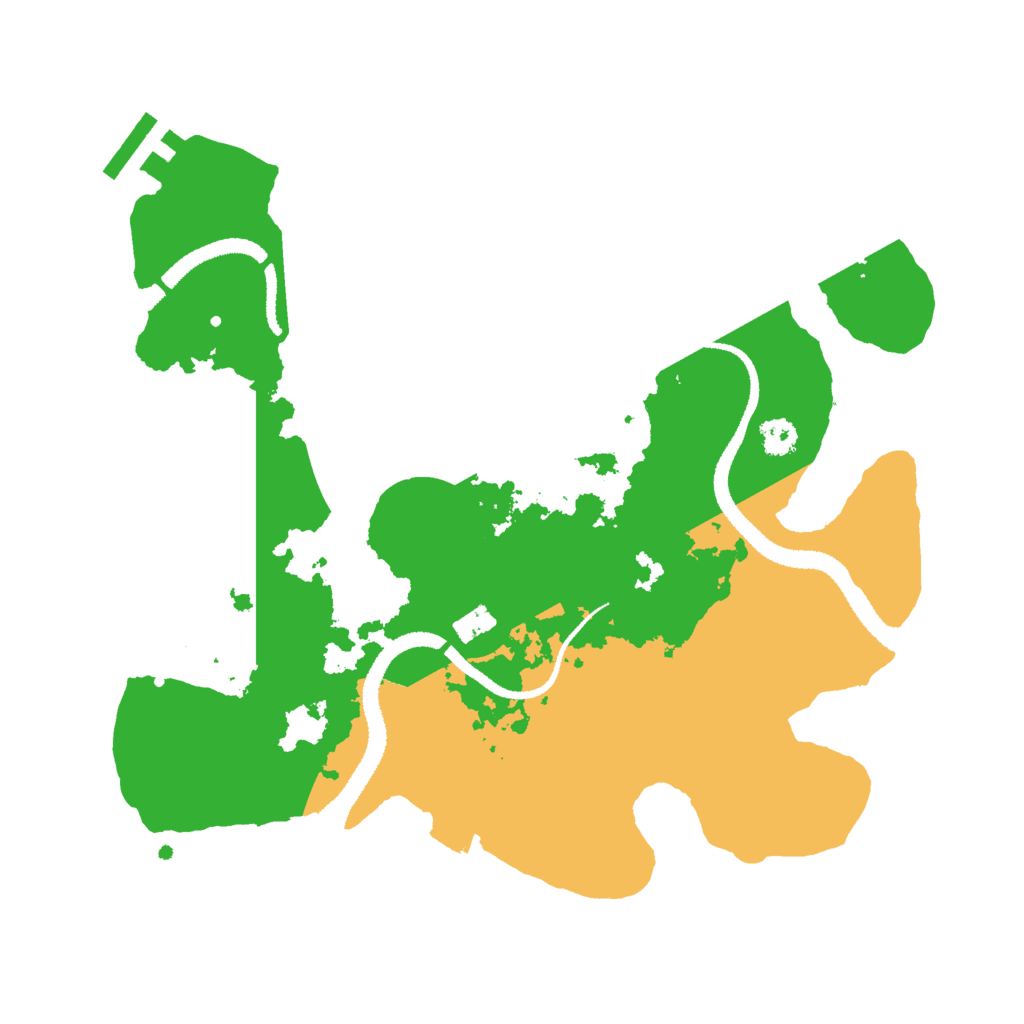 Biome Rust Map: Procedural Map, Size: 2800, Seed: 7064
