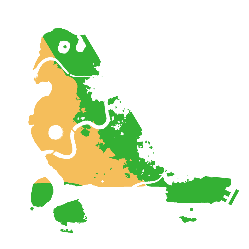 Biome Rust Map: Procedural Map, Size: 3000, Seed: 1054575075