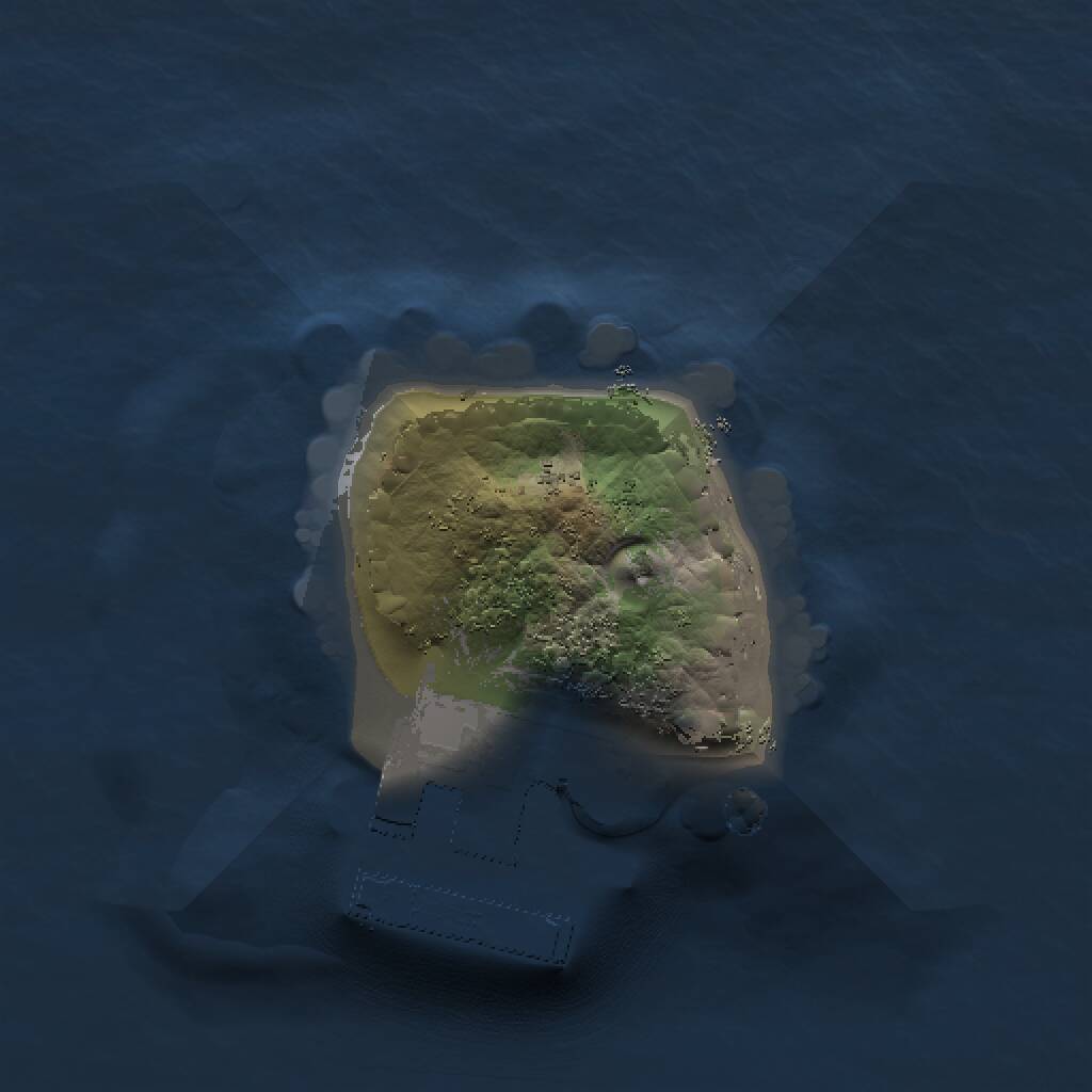 Rust Map: Procedural Map, Size: 1000, Seed: 810552452, 2 Monuments