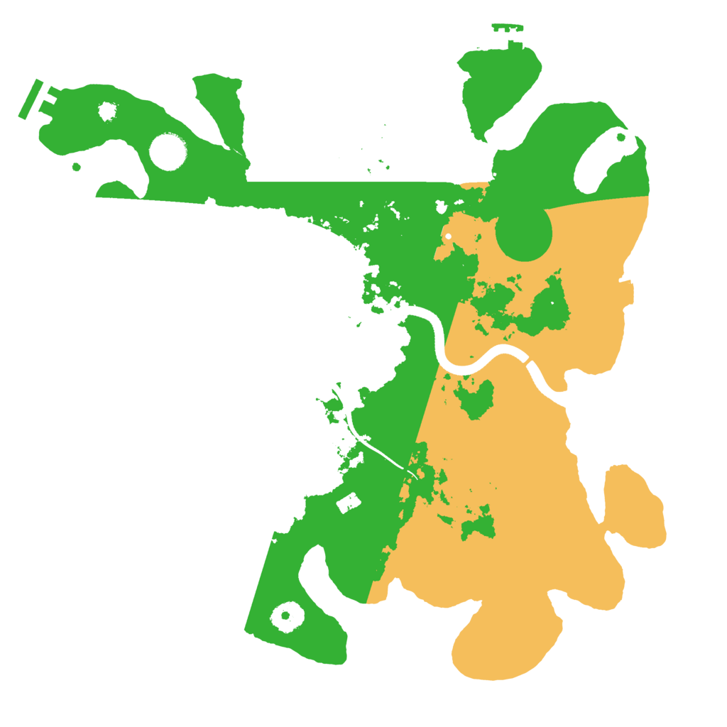 Biome Rust Map: Procedural Map, Size: 3500, Seed: 11142