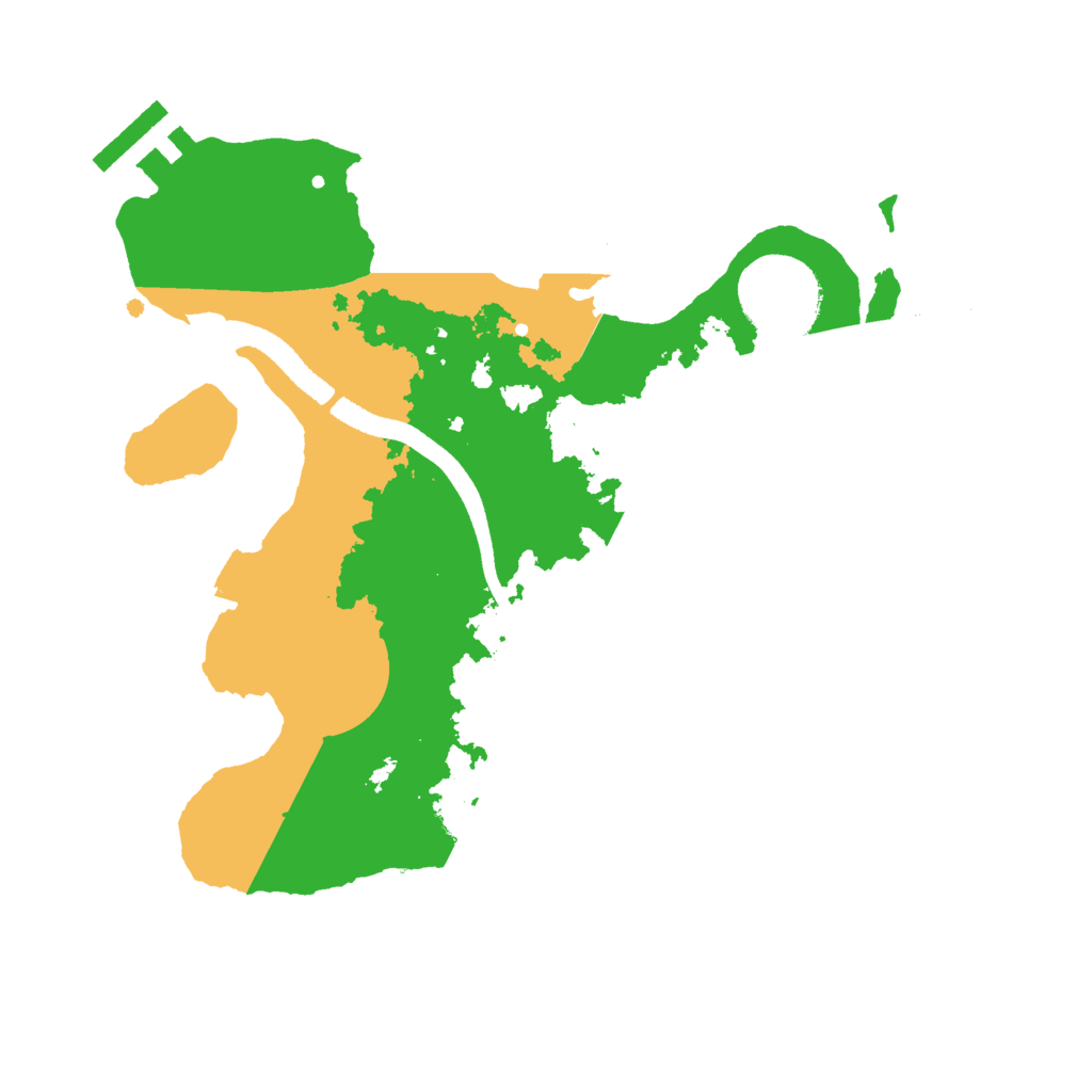 Biome Rust Map: Procedural Map, Size: 2500, Seed: 1852281071