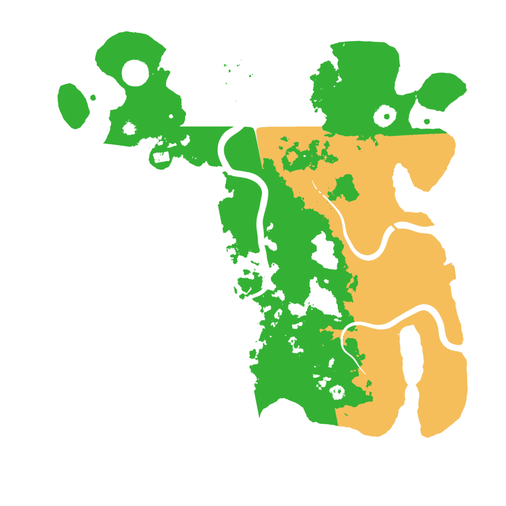 Biome Rust Map: Procedural Map, Size: 3500, Seed: 170921