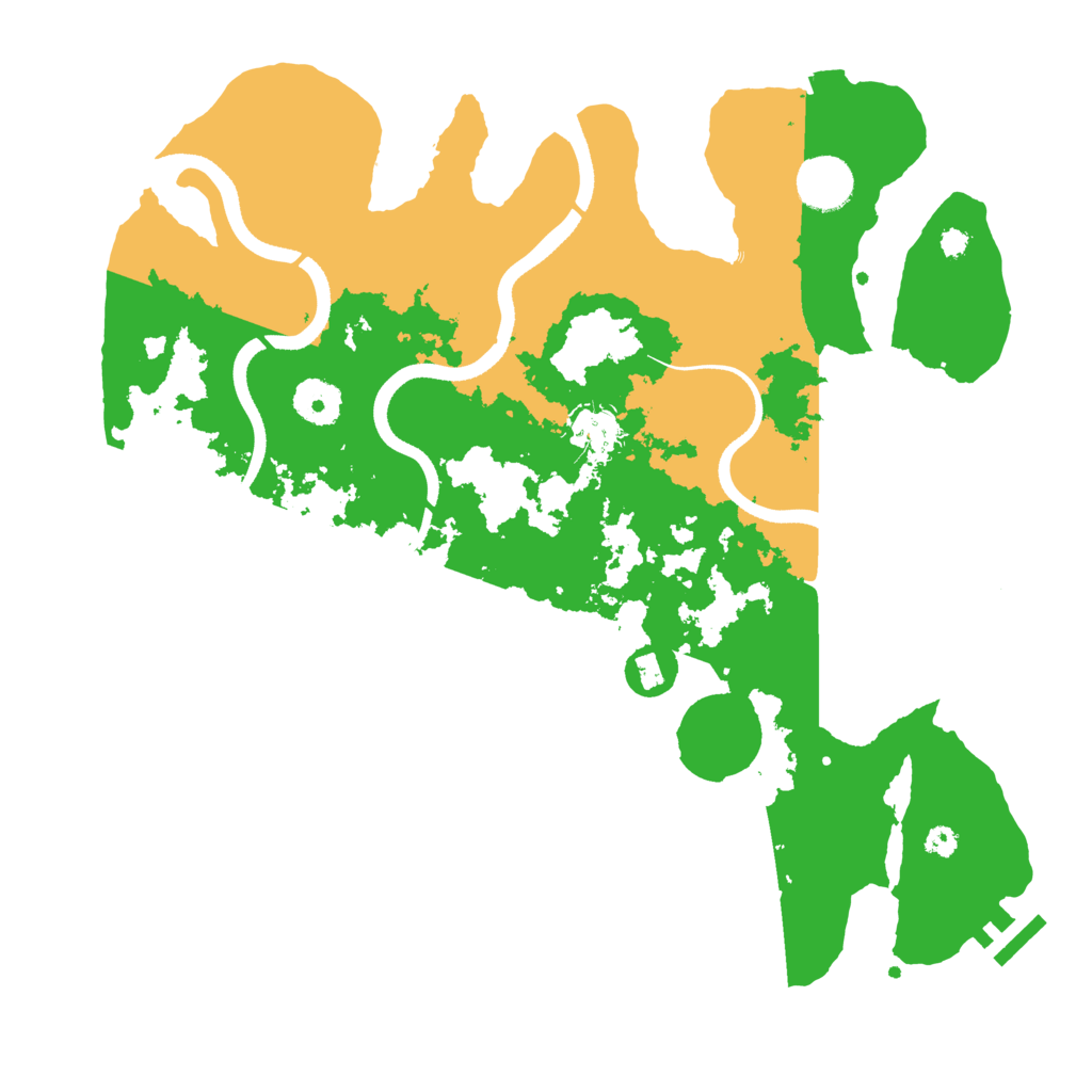 Biome Rust Map: Procedural Map, Size: 3500, Seed: 858674606