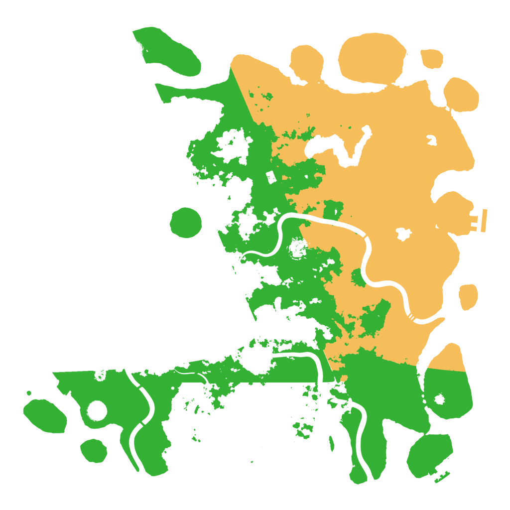 Biome Rust Map: Procedural Map, Size: 4500, Seed: 796389127