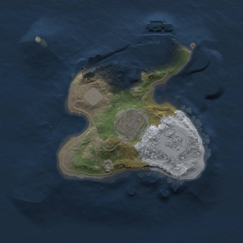 Rust Map: Procedural Map, Size: 1700, Seed: 1852281071, 4 Monuments