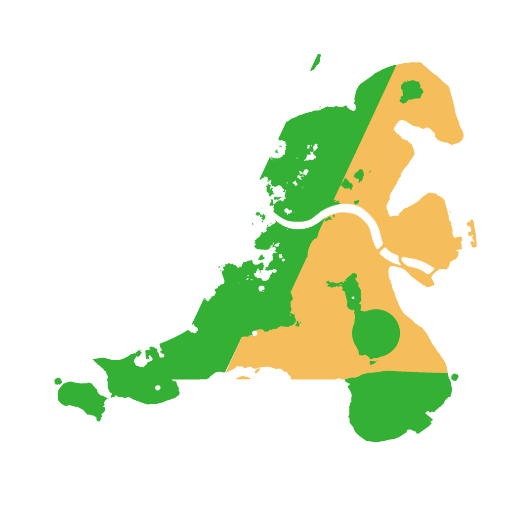 Biome Rust Map: Procedural Map, Size: 2800, Seed: 1043868757