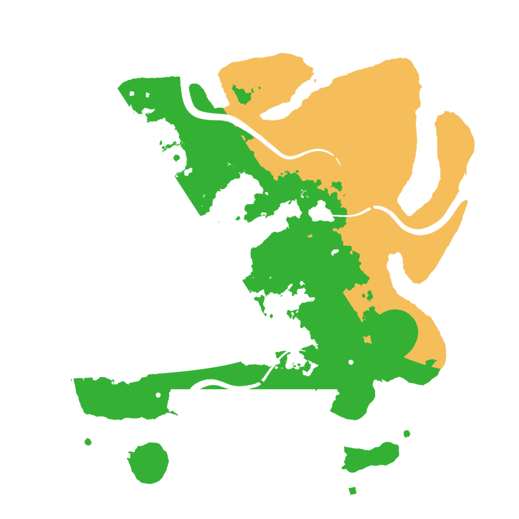 Biome Rust Map: Procedural Map, Size: 3000, Seed: 4665193