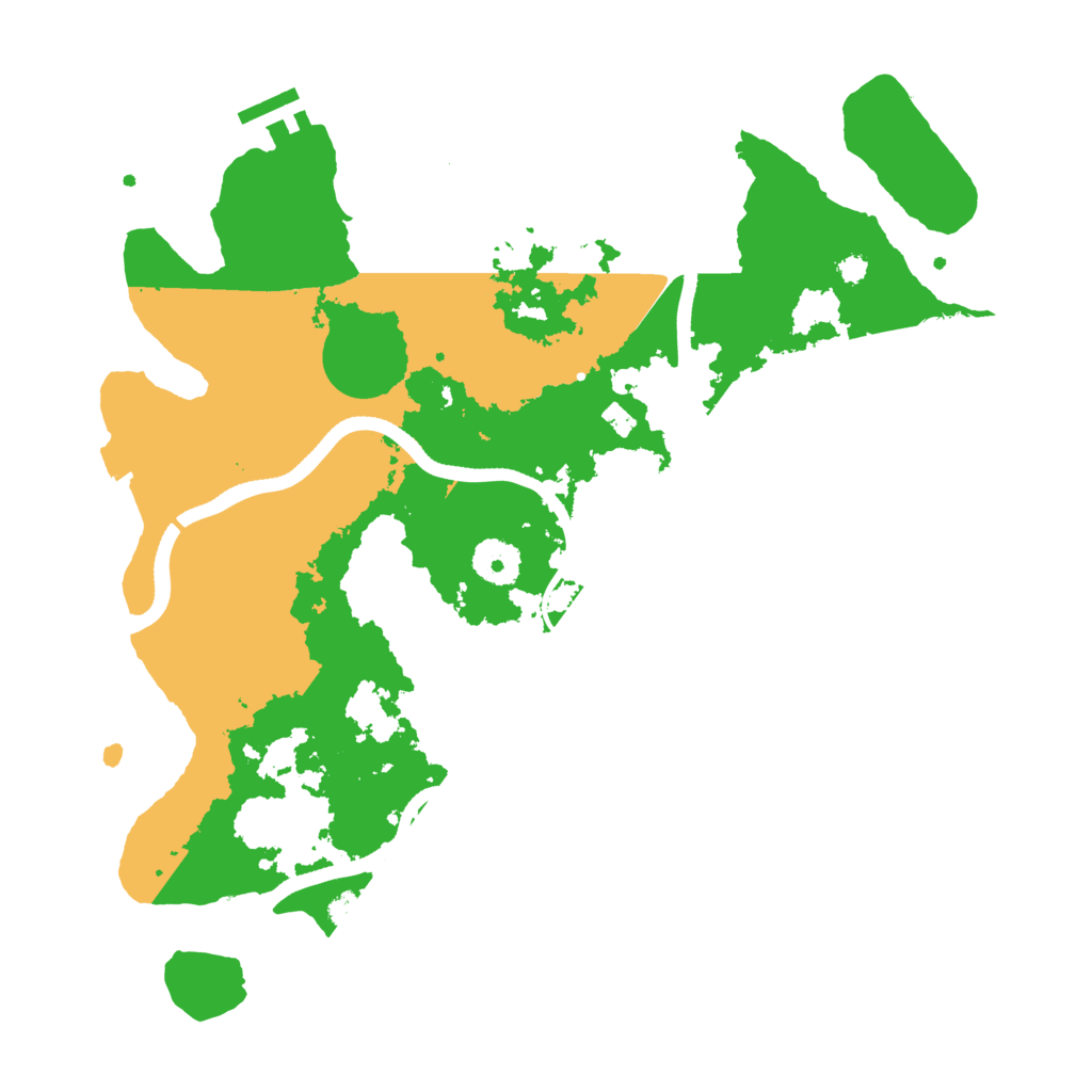 Biome Rust Map: Procedural Map, Size: 3500, Seed: 73204740