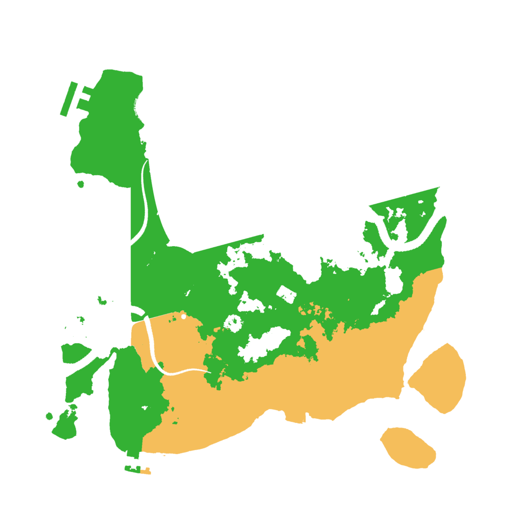 Biome Rust Map: Procedural Map, Size: 3000, Seed: 83883
