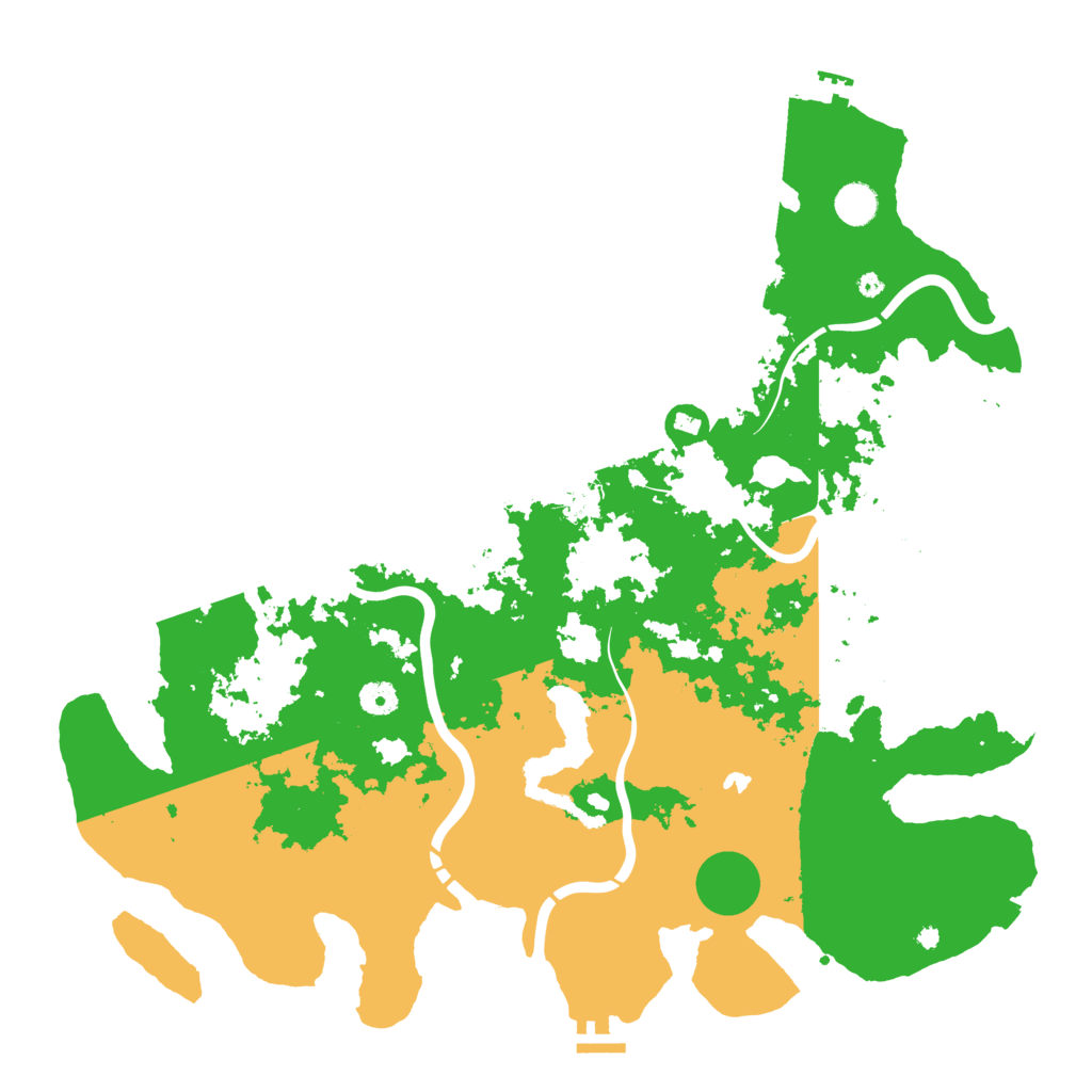 Biome Rust Map: Procedural Map, Size: 4500, Seed: 12543445