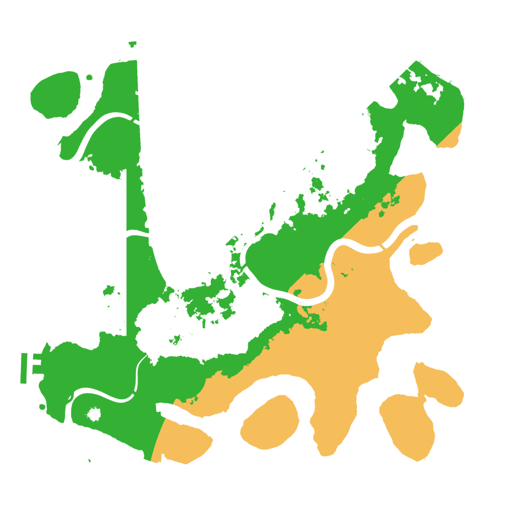Biome Rust Map: Procedural Map, Size: 3350, Seed: 2080446499