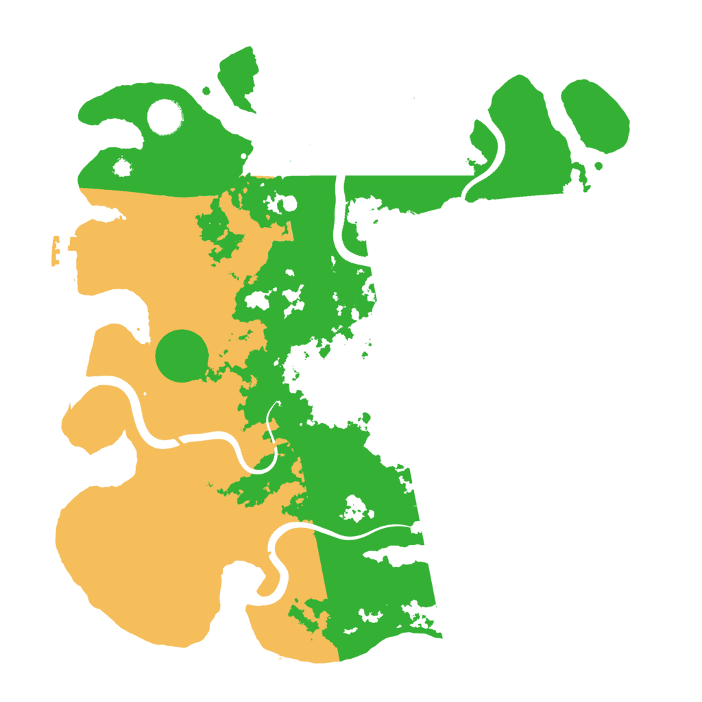 Biome Rust Map: Procedural Map, Size: 3500, Seed: 264258869