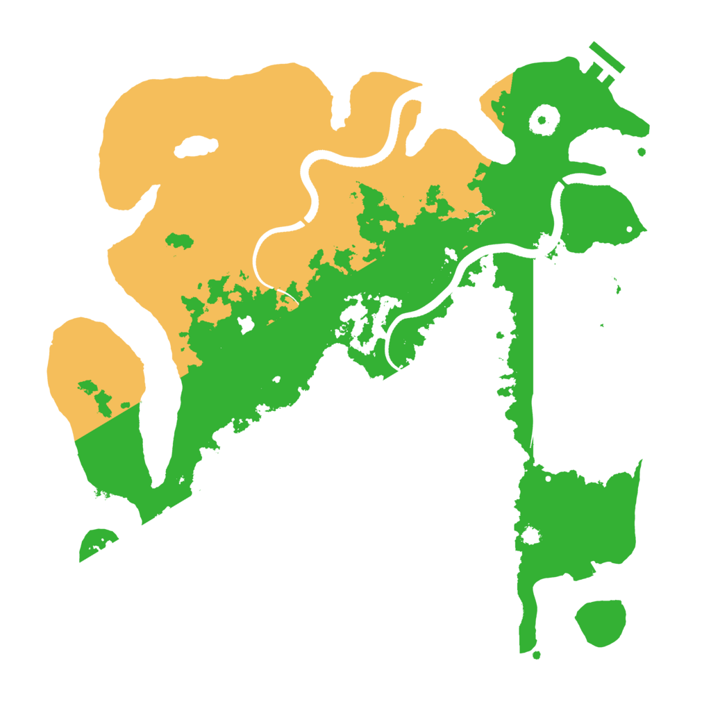 Biome Rust Map: Procedural Map, Size: 3500, Seed: 977703112