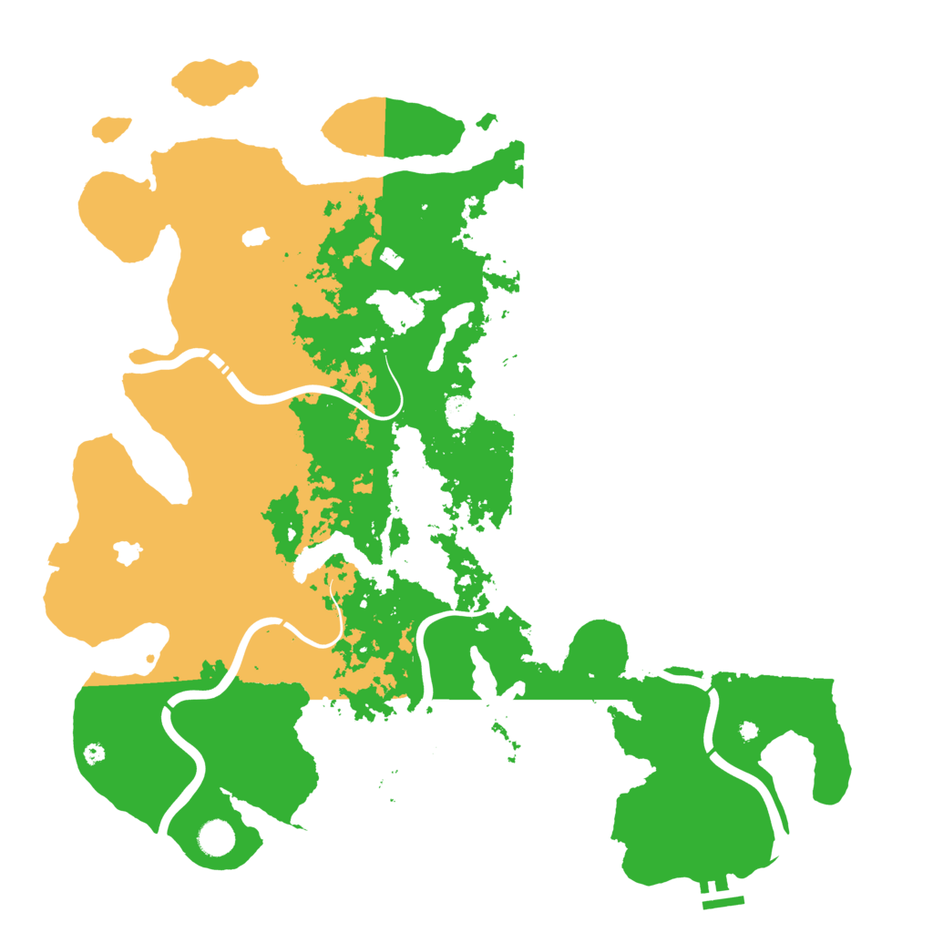 Biome Rust Map: Procedural Map, Size: 4500, Seed: 2363027